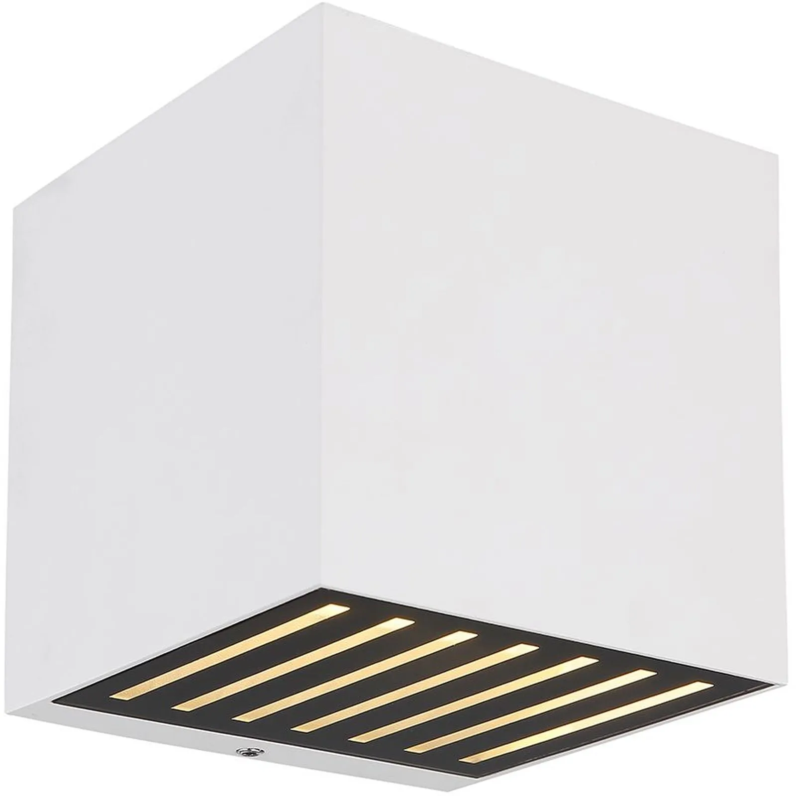 Außenwandleuchte Alu Wandlampe LED Wandstrahler Außen Außenlampe Weiß 34156W