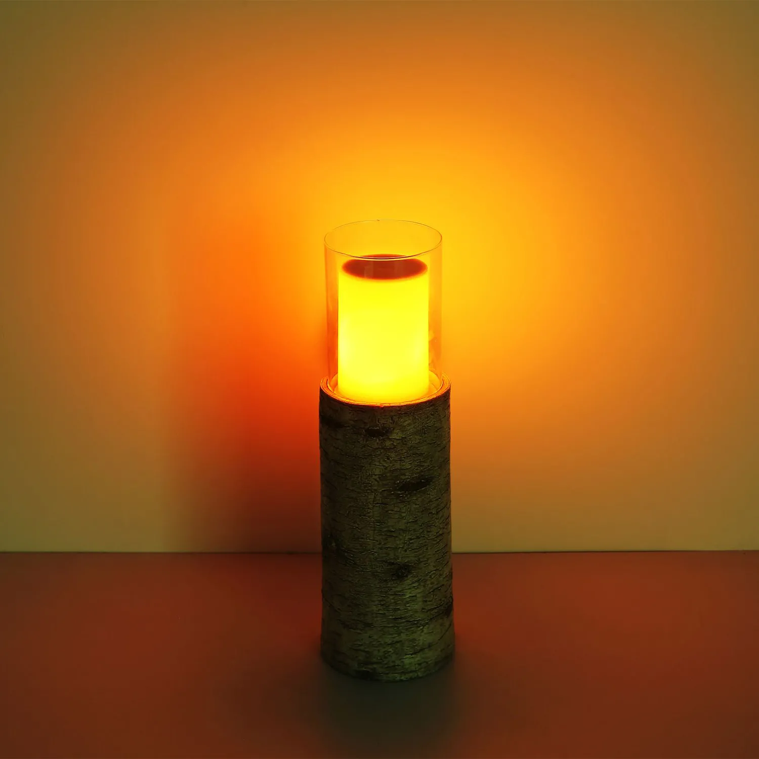 Solarleuchte Garten Baumstamm Solarlampe Außen Außenleuchte Solar 36653