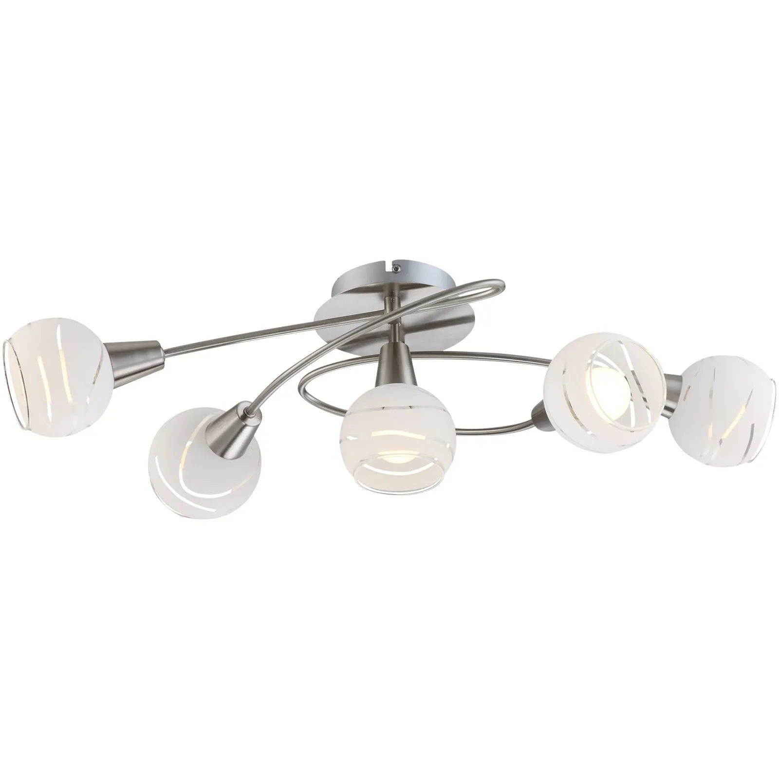 Deckenleuchte Wohnzimmer Deckenlampe Deckenstrahler 5 Flammig 54341-5O