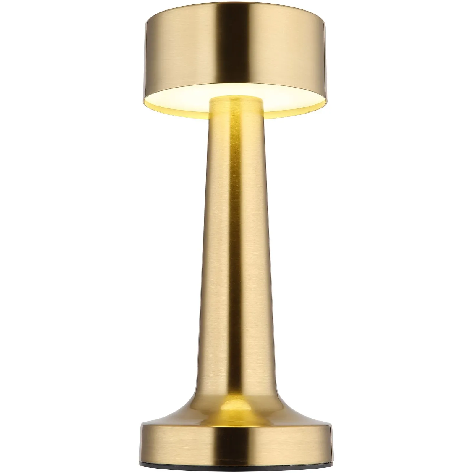 Tischlampe kabellos mit Akku Touch Dimmer Tischleuchte Dimmbar Messing 58463M