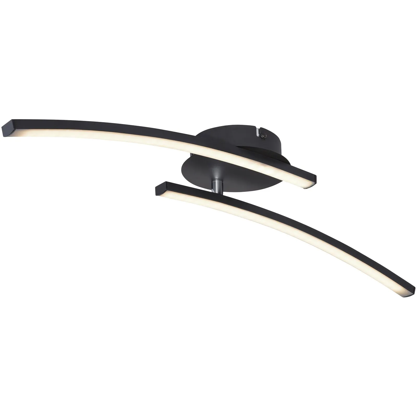 Deckenleuchte Wohnzimmer LED Deckenlampe Schlafzimmer schwarz 67129-12