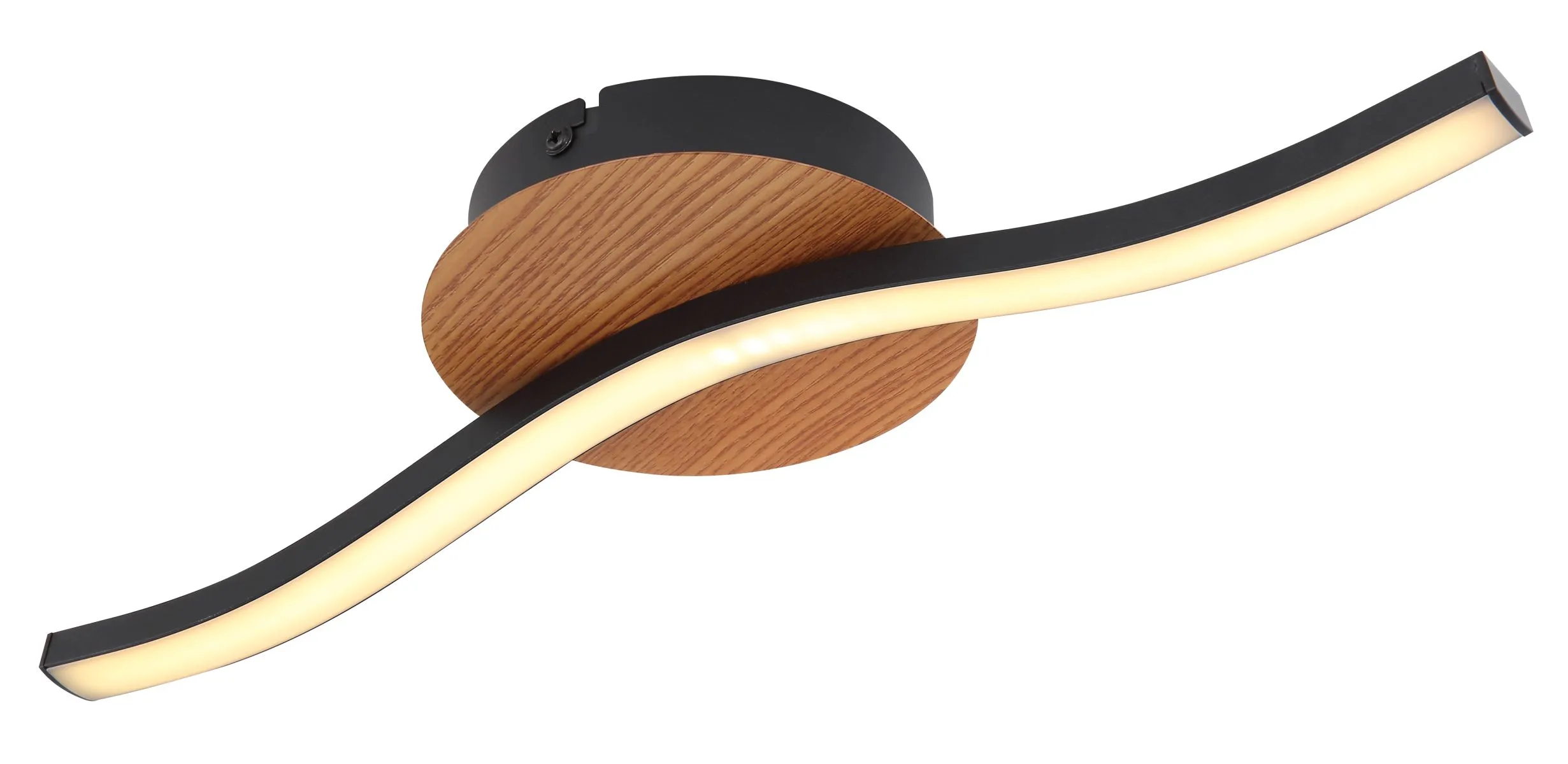 Deckenleuchte Wohnzimmer Deckenlampe Schlafzimmer LED Flur schwarz 67171-6