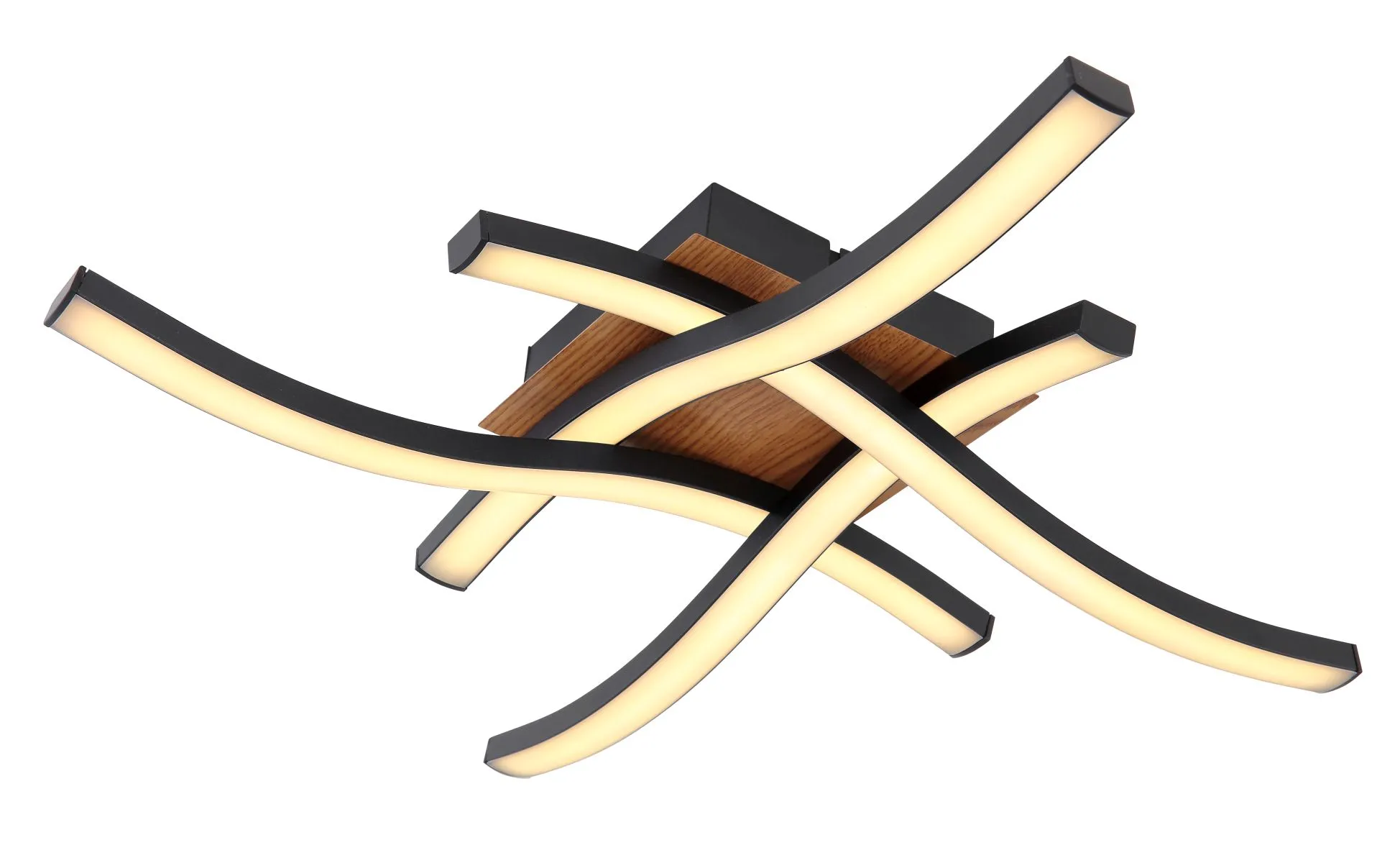 Deckenleuchte Wohnzimmer Deckenlampe Schlafzimmer LED schwarz 67171-20