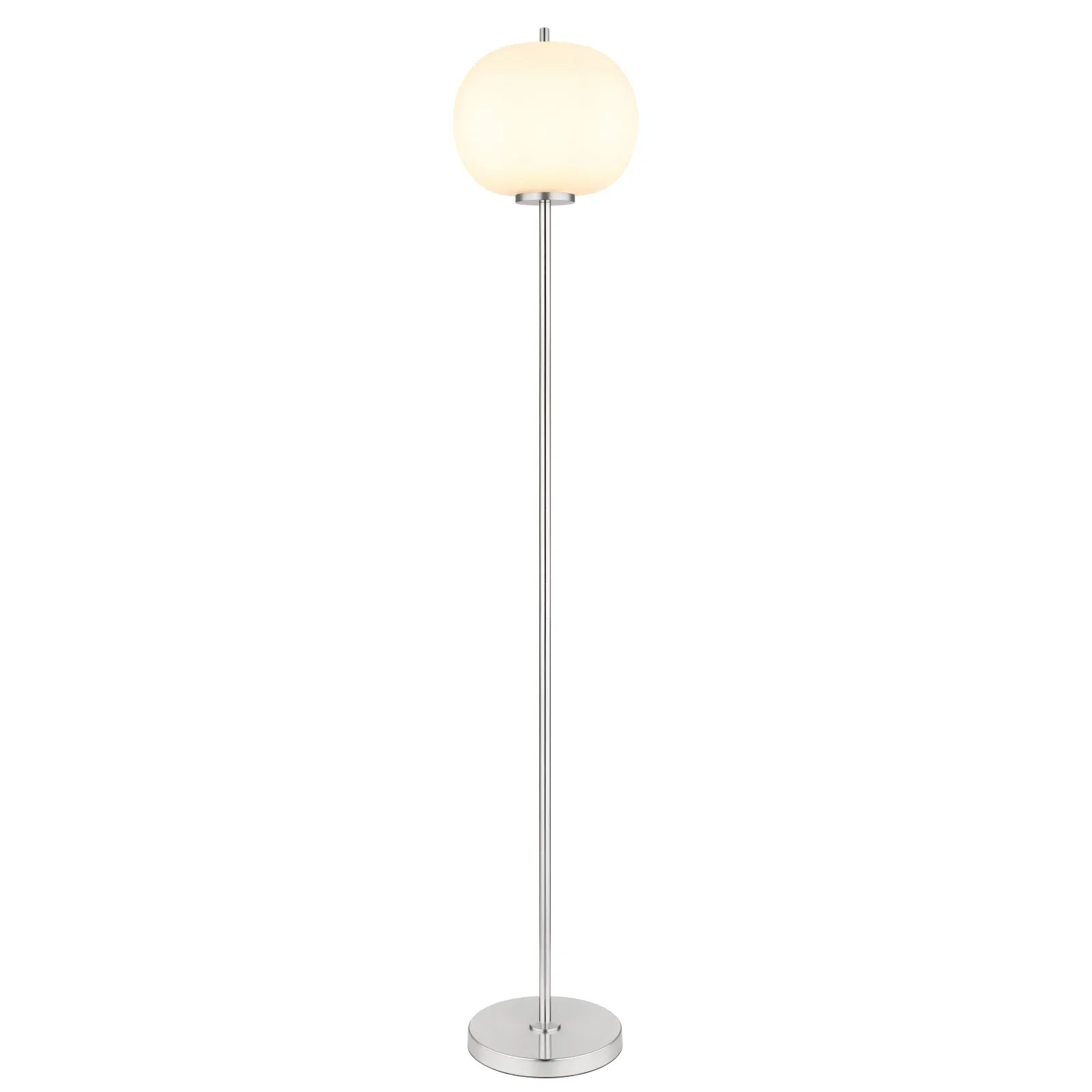 Stehleuchte Wohnzimmer Glas Kugel Opal Stehlampe Schlafzimmer Modern 15345SNO