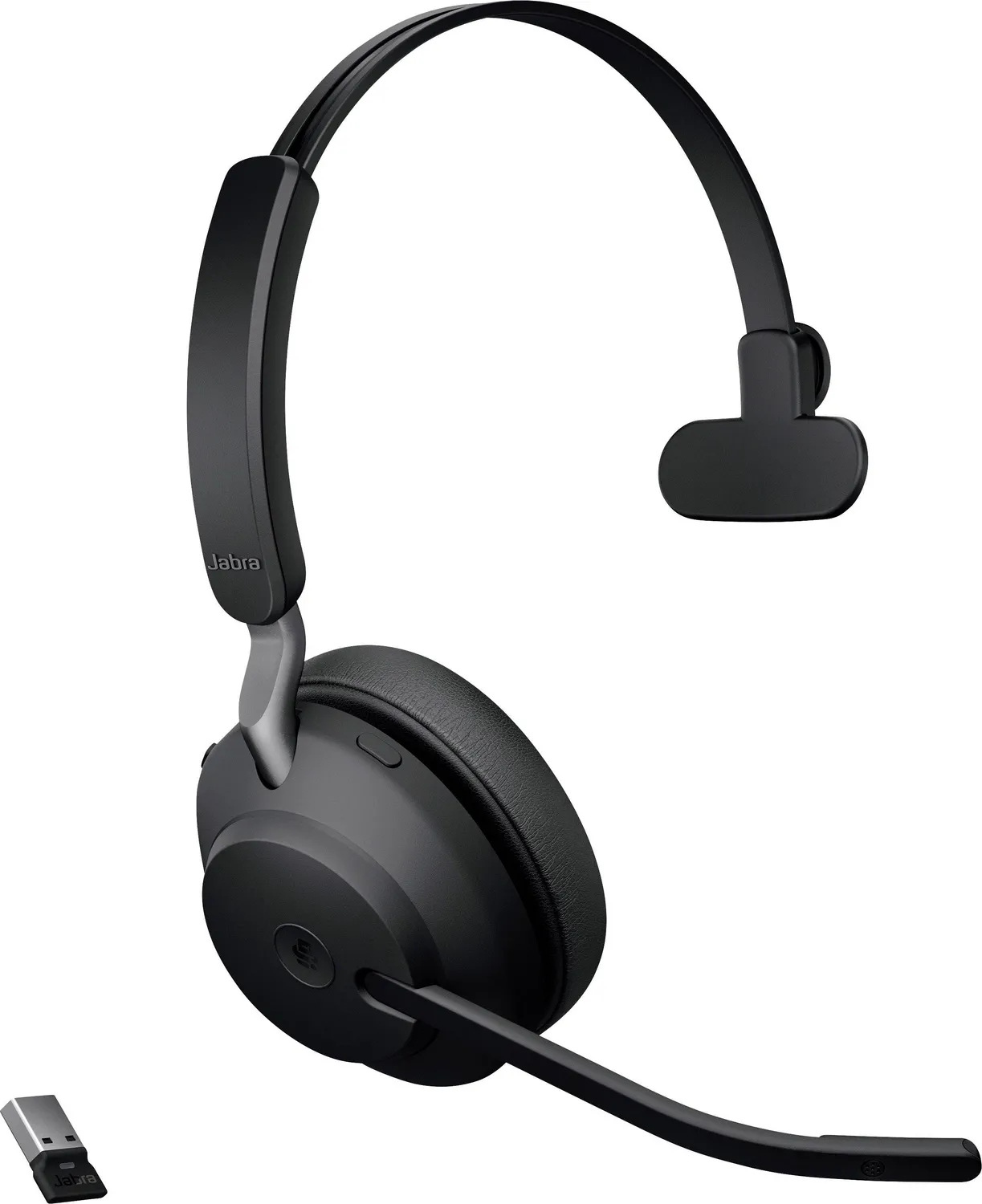 Jabra Evolve2 65 monaural Telefon On Ear Headset Kopfhörer Lautstärkeregelung