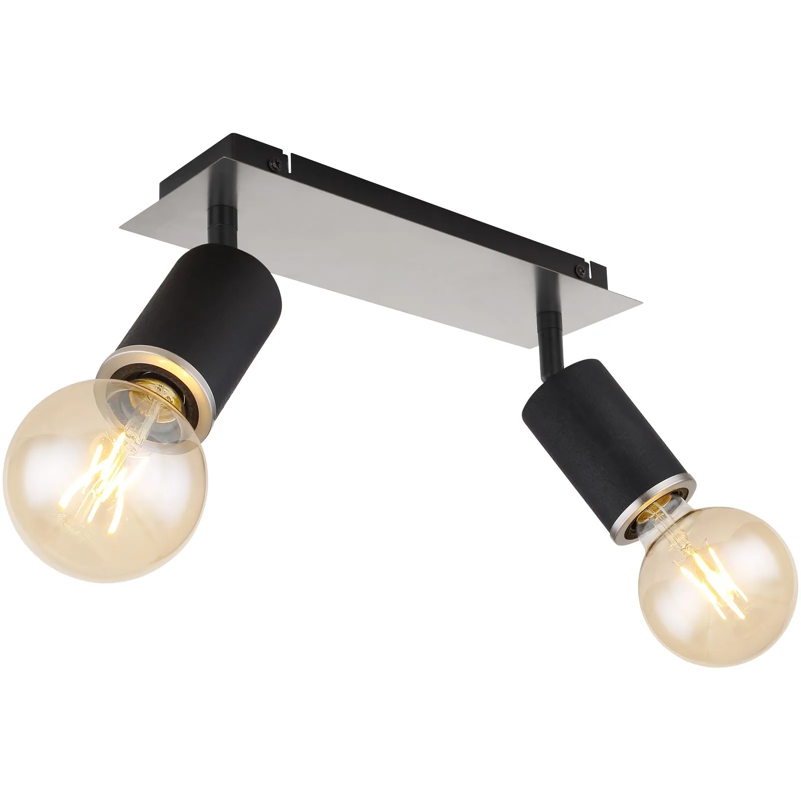 Deckenleuchte Wohnzimmer Deckenlampe Deckenstrahler Schwarz 54032-2B