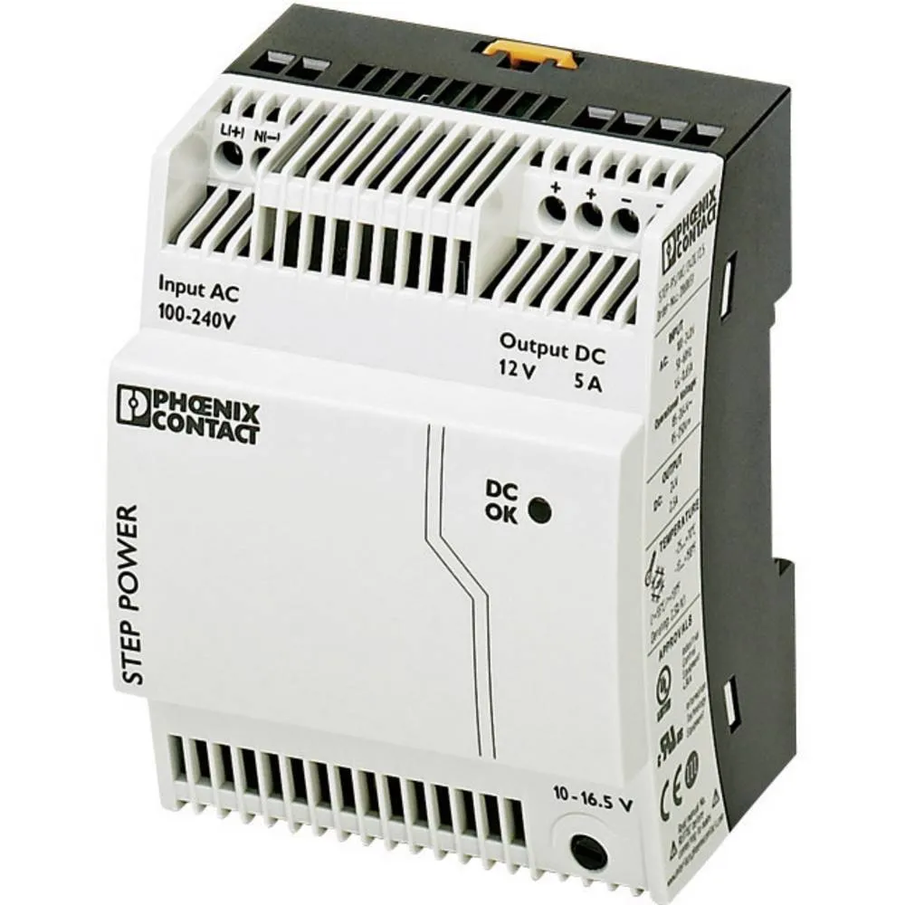 Phoenix Contact STEP-PS/1AC/12DC/5 Hutschienen-Netzteil DIN-Rail Netzteil