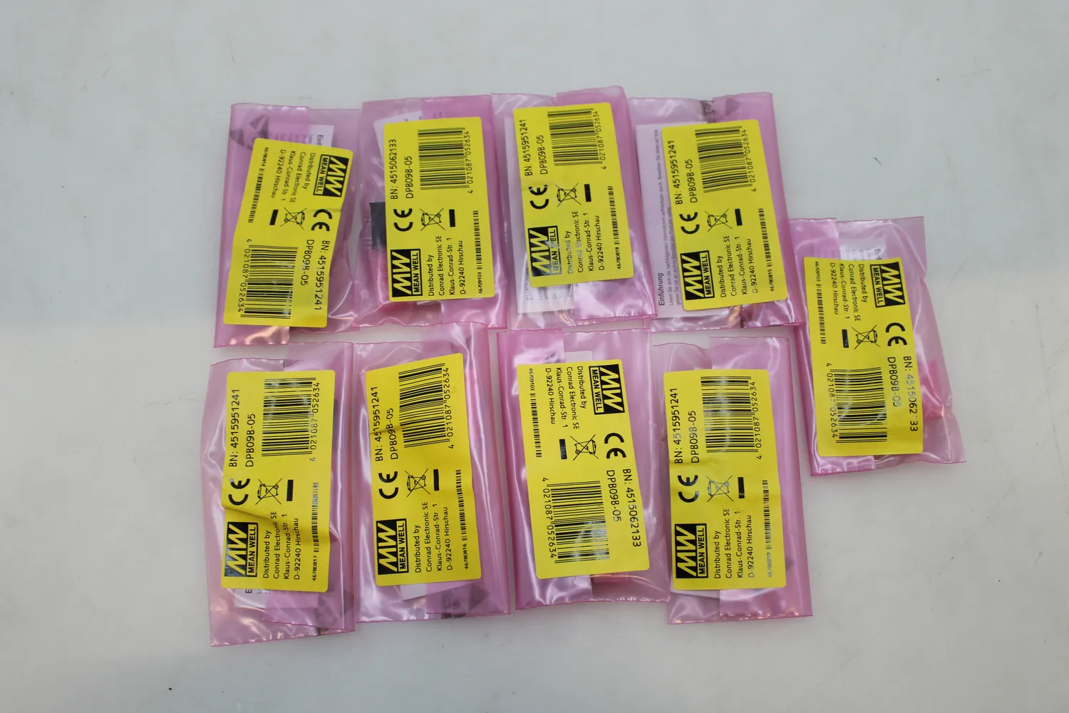 Mean Well DPB09B-05 800 mA 9 W DC/DC-Wandlermodul Wandler 9 STÜCK