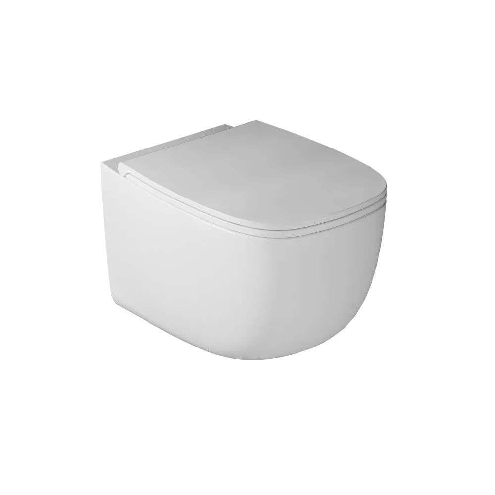 GALASSIA LOLA WANDHÄNGENDES WC MIT SCHLANKEM SOFT-CLOSE-DECKEL WEISS