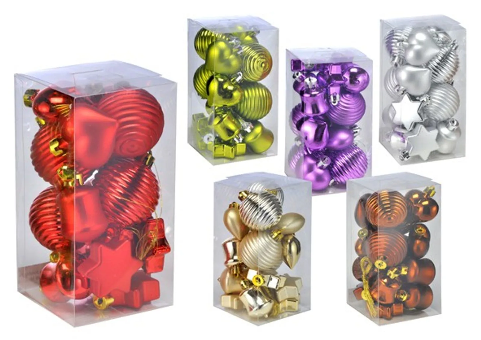 16tlg. Christbaum-Dekorations-Set