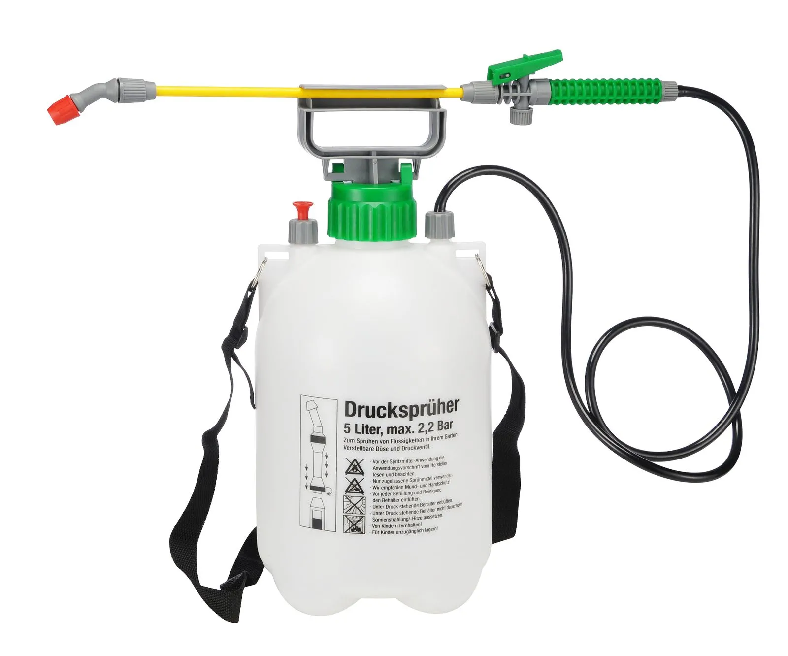 Drucksprüher Gartenspritze Garten Unkraut Pumpe Lanze 5 Liter