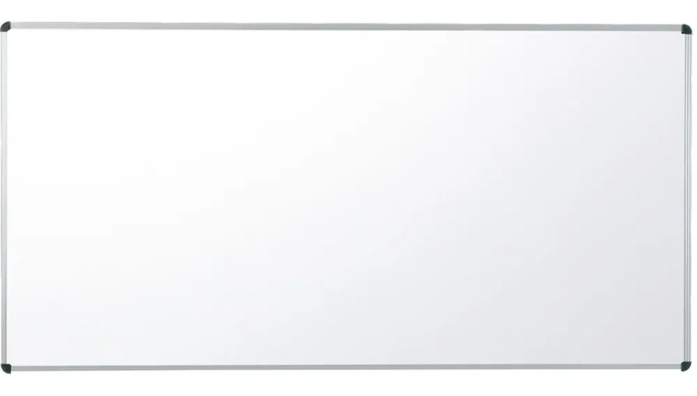 Langwandtafel weiß, Stahlemaille, mit Ablage