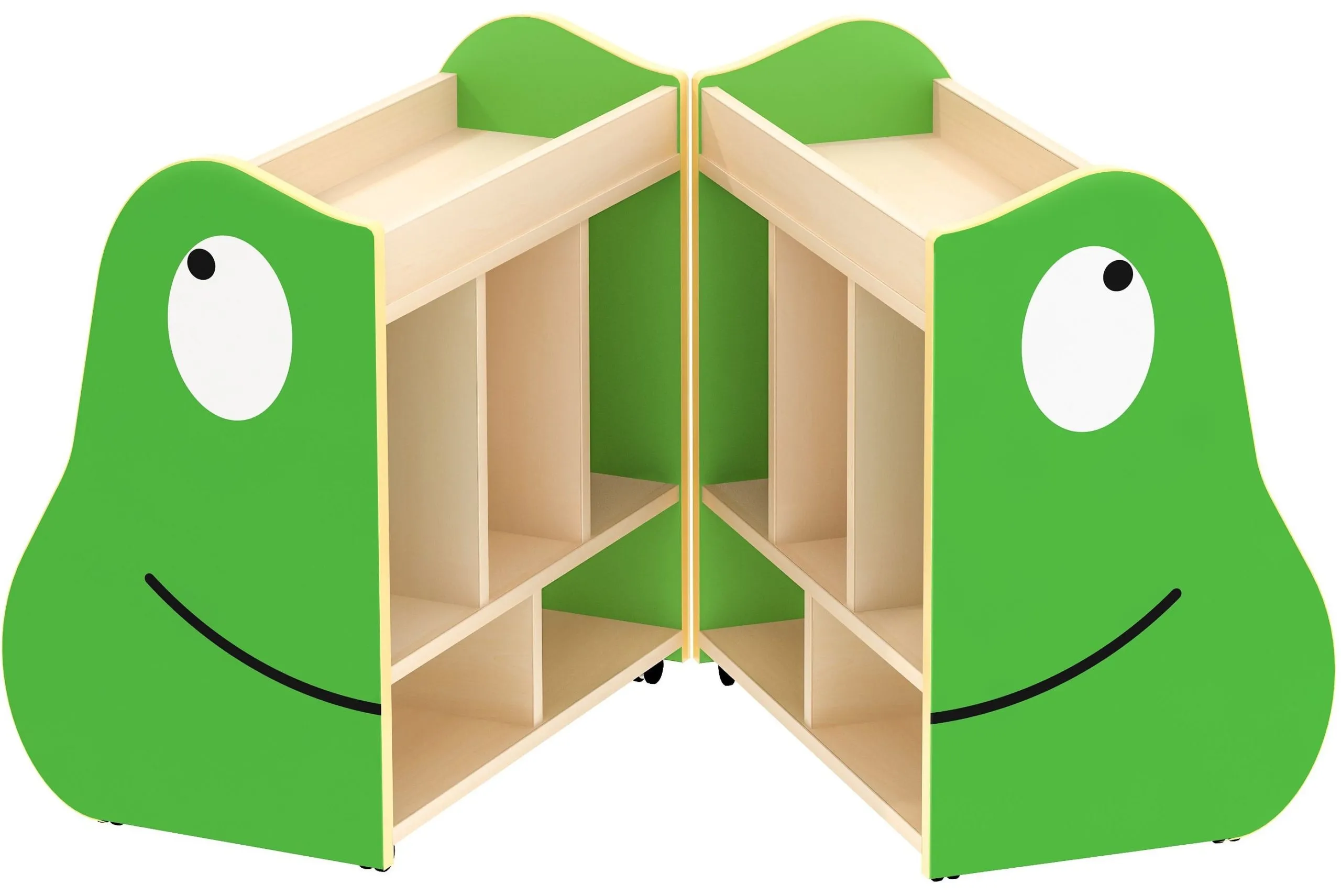 Wisdom fahrbare Bücherkiste "Frosch", klappbar