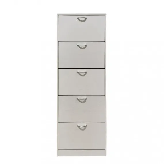 Weiße Schuhschrank 5 Türen SUSIE