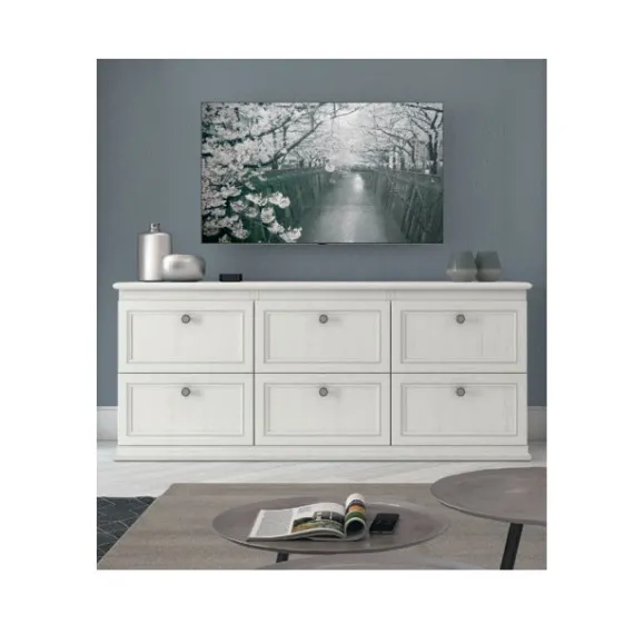 Klassischer Wohnzimmerschrank mit 6 Schubladen von Colombini Casa