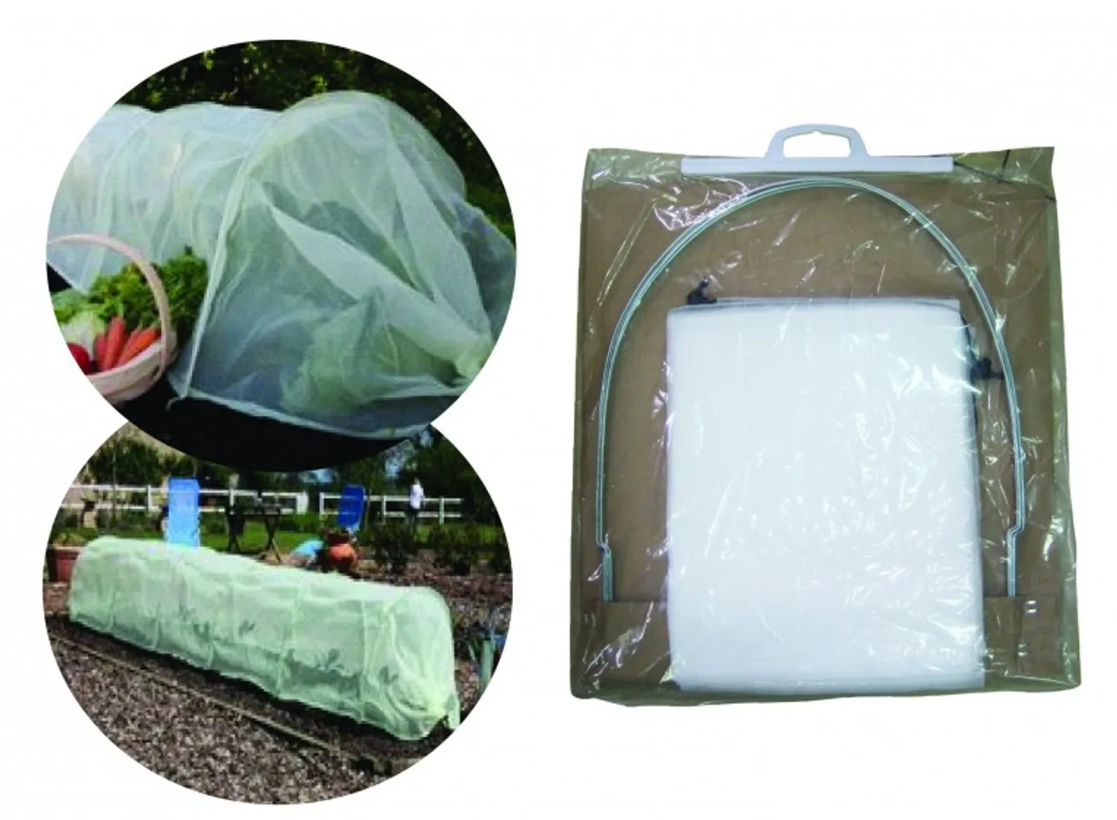 Pflanztunnel Frühbeet Vliestunnel 300x45x30cm