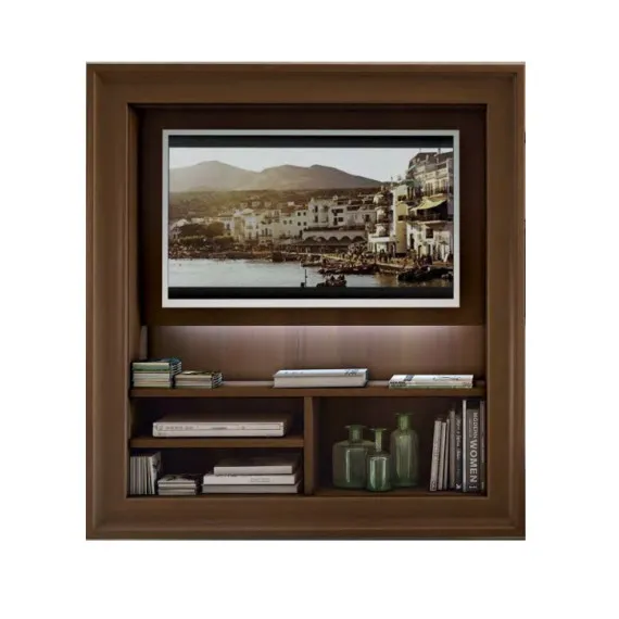 Schwebender TV-Ständer mit klassischem Rahmen von Colombini Casa L143