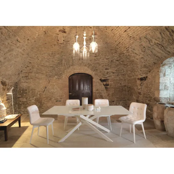 Feste Glas-Esstisch von Friulsedie Boston