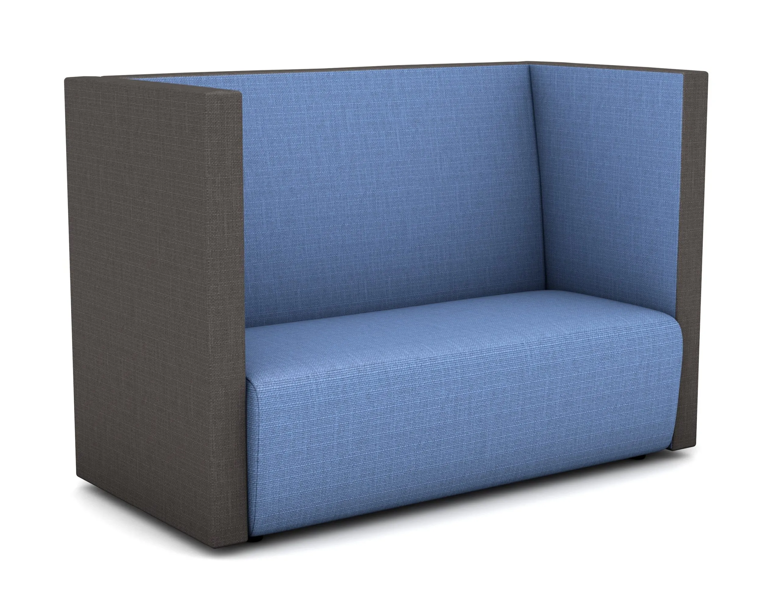 Polsterei Enders Akustik Sofa “Mittellehner” mit Stoffbezug schwer entflammbar, optional mit Seitenwänden