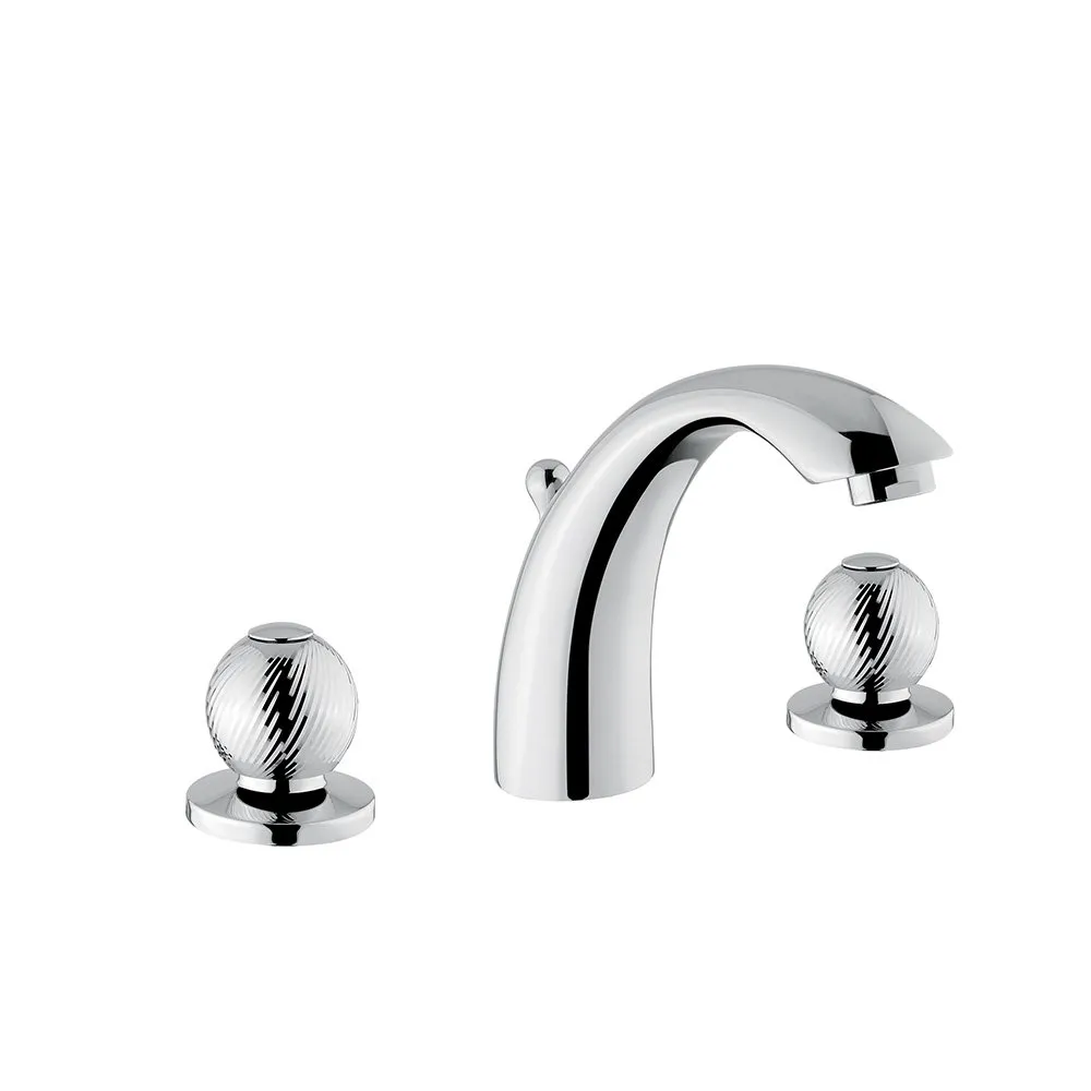 BUGNATESE AXO WASCHTISCHBATTERIE MIT ABLAUF GRIFF MINARETO VERCHROMT