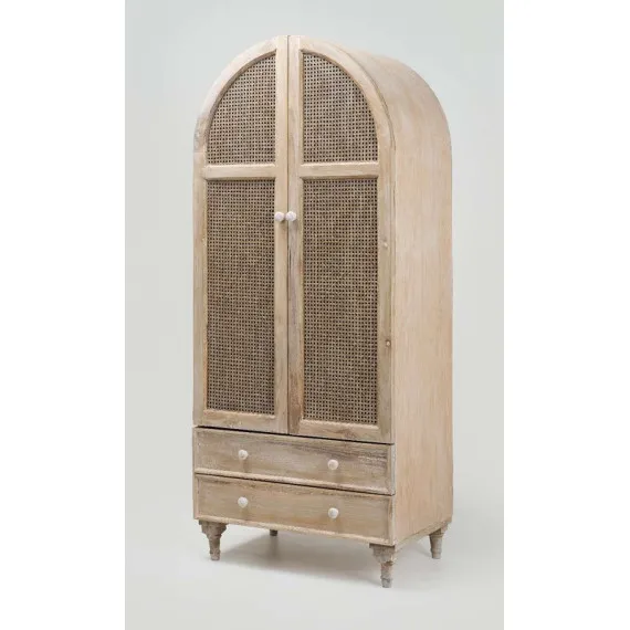 Schrank Atlanta 2 Türen und 2 Schubladen Rosa Splendiani