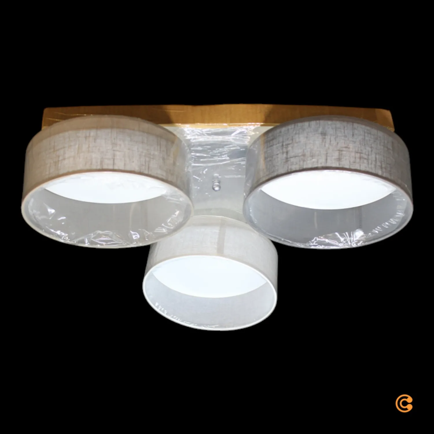 17 Stories Pulley Led Deckenleuchte Deckenlampe 3 Flammig Weiß Braun Graphit B-Ware