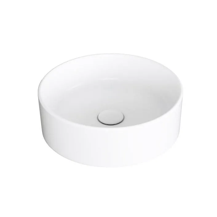 SIMAS FOLIO AUFSATZBECKEN 40 CM RUND WEISS GLÄNZEND