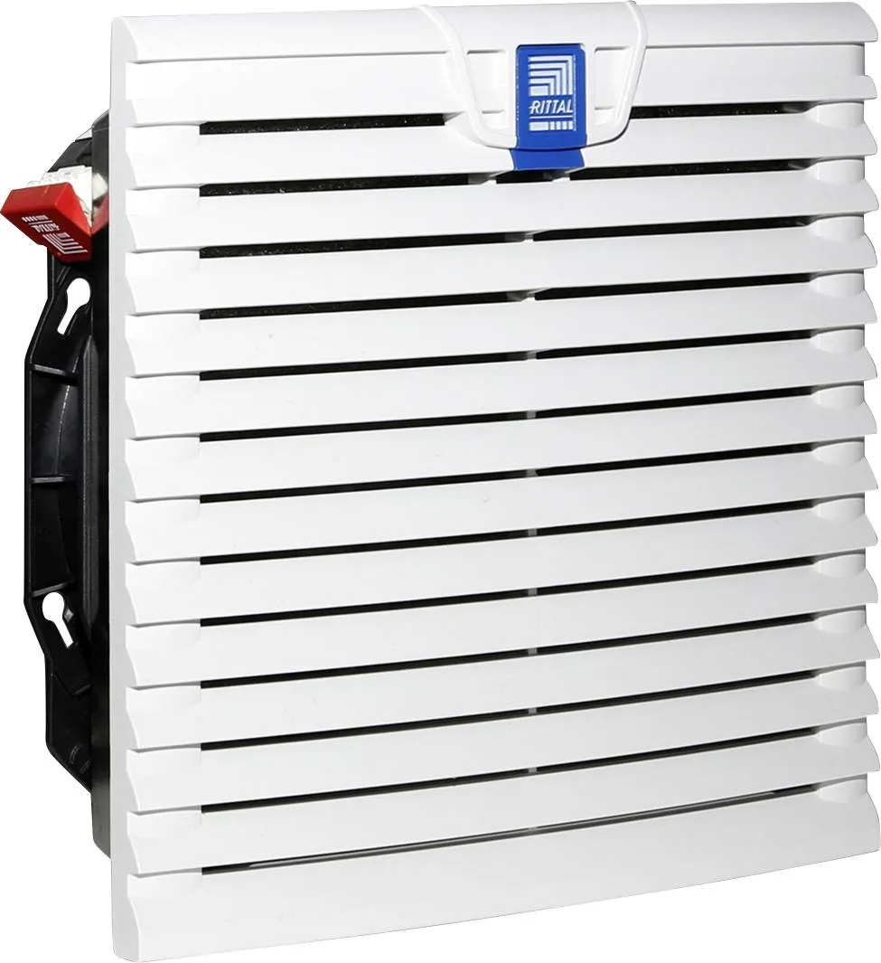 Rittal SK 3240.110 Filterlüfter Gehäuselüfter Lüfter Lichtgrau 255 x 255 mm