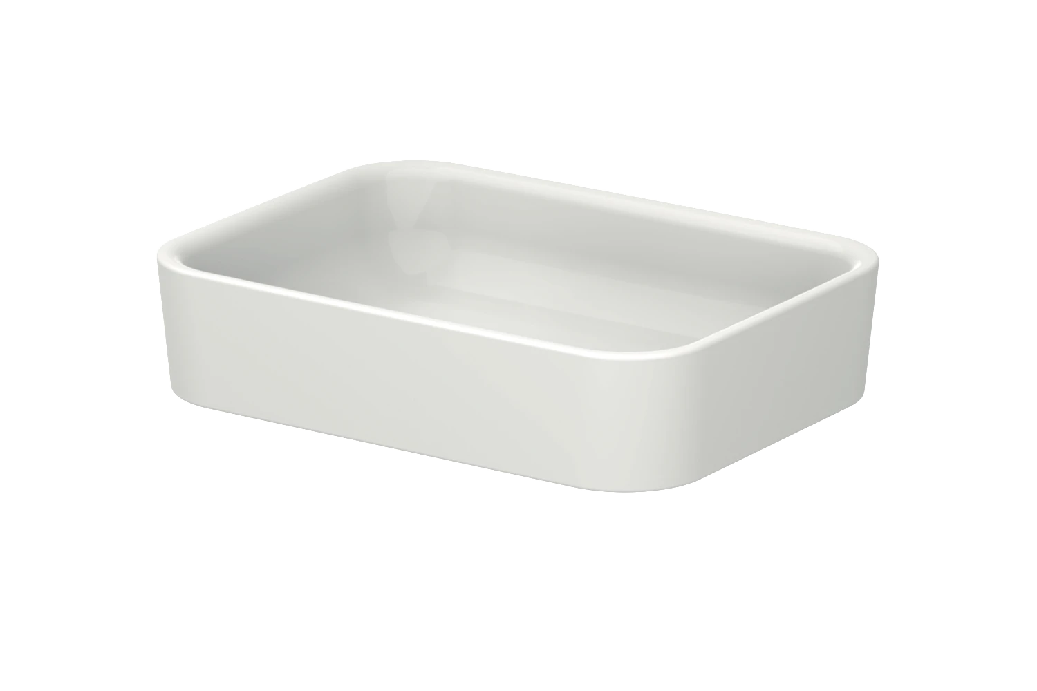 Aufsatzwaschtisch „BetteArt“, ohne Überlauf, ohne Hahnlochbohrung 60 × 40 cm in Weiß