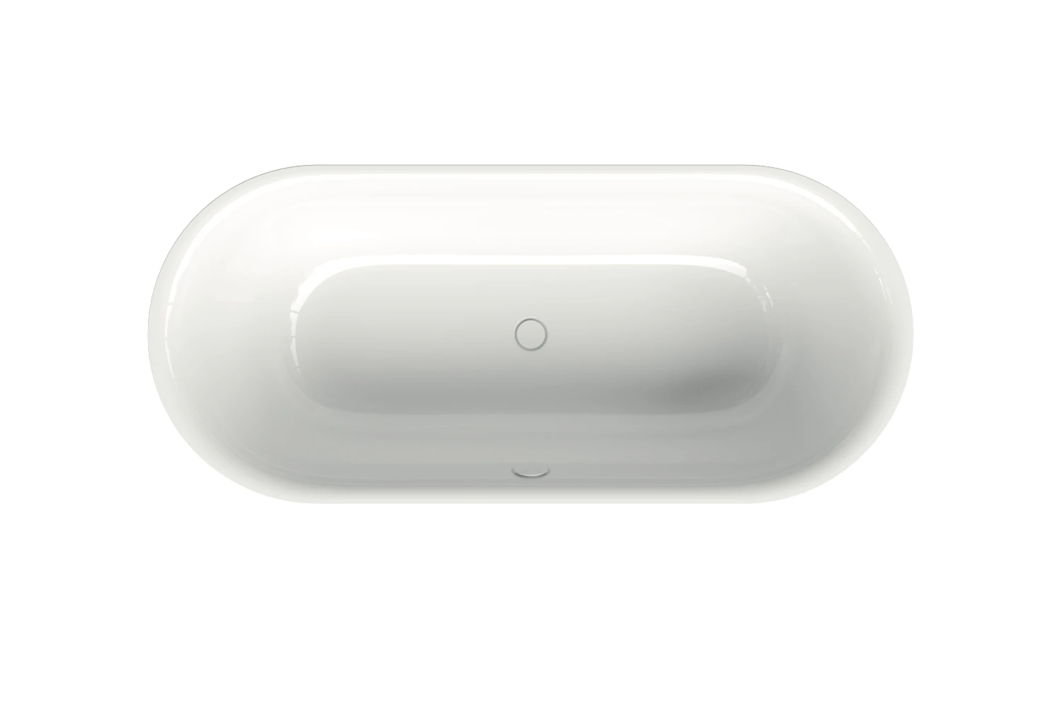 Bette Badewanne „BetteLux Oval“ oval 170 × 75 cm in Weiß, mit Überlauf