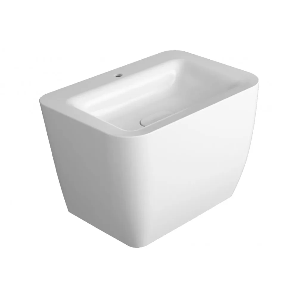 SIMAS HENGES WANDHAENGENDWASCHBECKEN FÜR EINLOCHARMATUR MIT ABFLUSSDECKEL