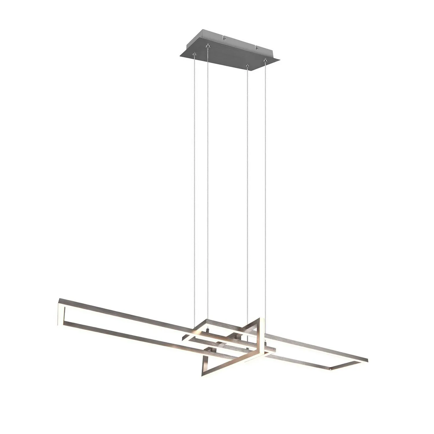 Trio Lighting Led Hängeleuchte Salinas Deckenlampe Pendelleuchte Nickel Matt B-Ware