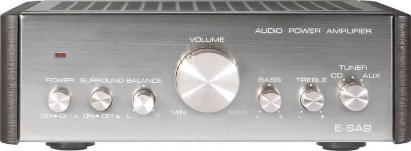 Renkforce E-SA9 Stereo-Verstärker Amplifier HiFi 2 x 12 W Silber Dunkel-Braun