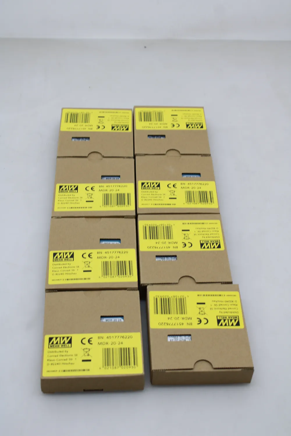 Mean Well MDR-20-24 Hutschienen-Netzteil Stromversorgung DIN-Rail 24V/DC 8 STÜCK