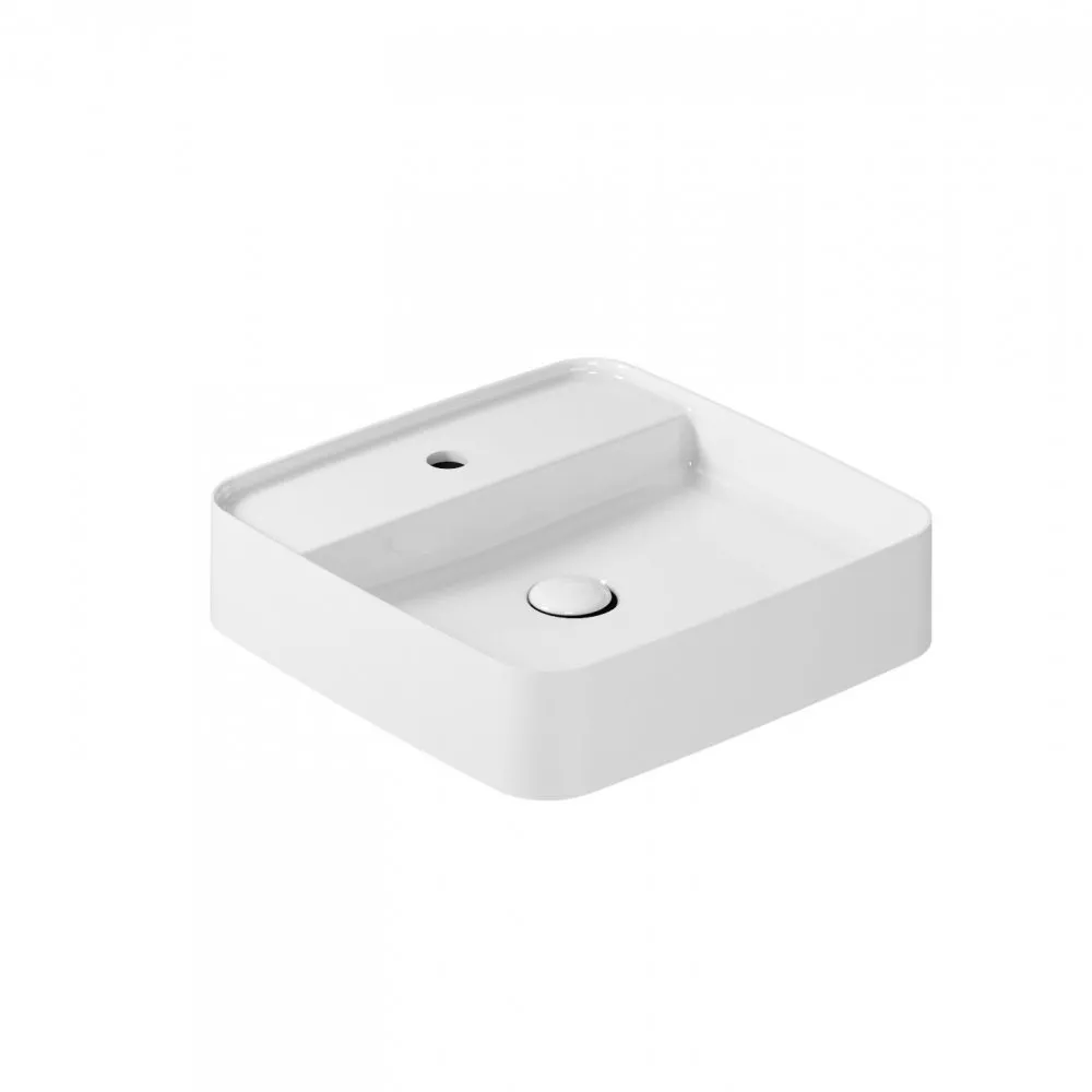 GALASSIA SMART B AUFSATZWASCHTISCH QUADRATISCH WEISS 45X45CM