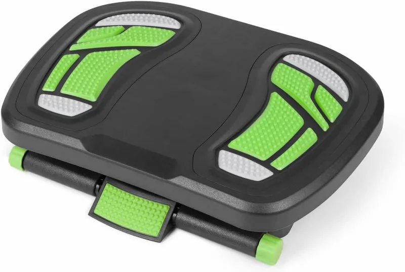 Fußstütze Ergonomisch Fußablage Fuß Stütze Fußhocker Verstellbar Anthrazit Grün