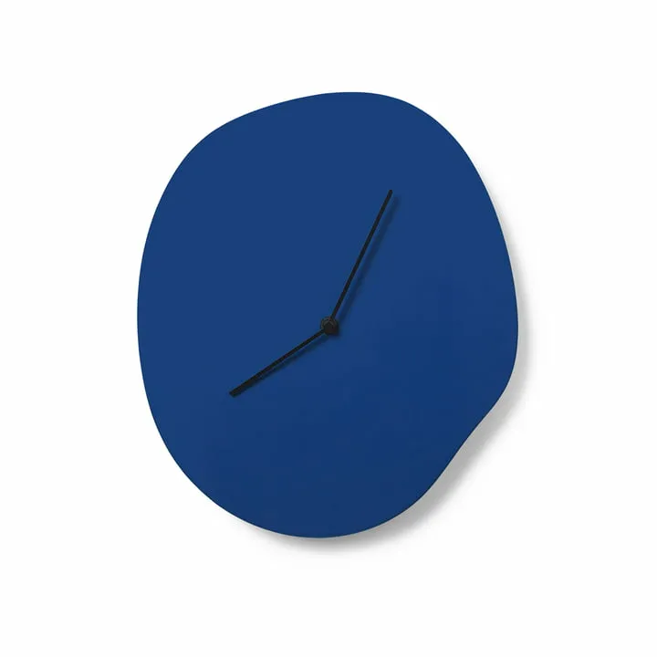 Ferm Living Melt Wanduhr Dekouhr Wand Uhr Wand Uhr Wanddekoration Küchenuhr Blau B-Ware