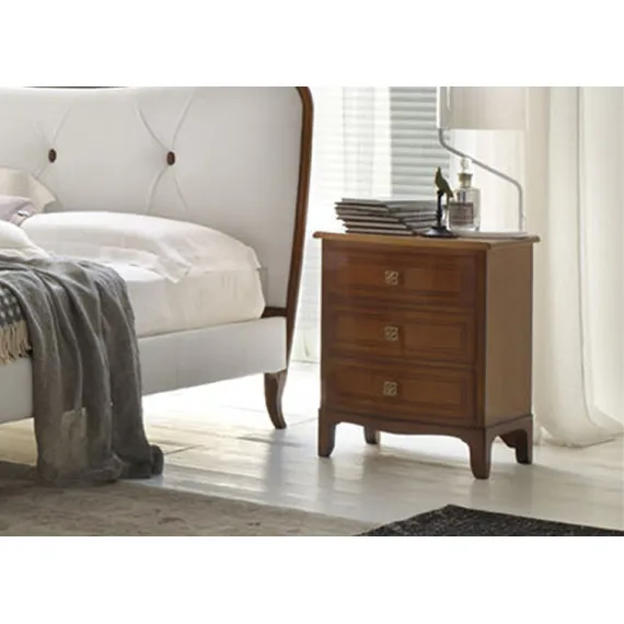 Klassischer englischer gebogener Nachttisch Cometa von Le Fablier