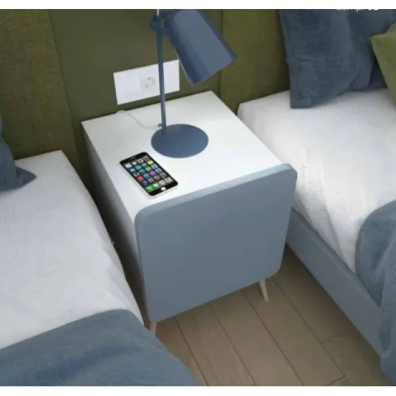 Nachttisch Sweet mit Tür und Füßen S75