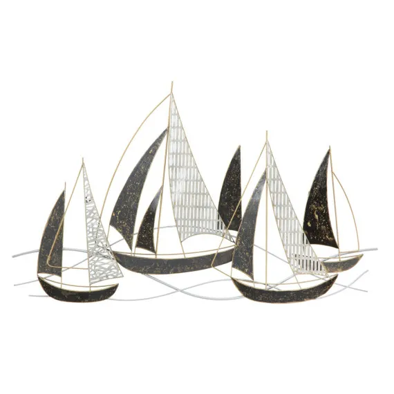 Dekorative Wandpaneele EISENPANEEL SEGELBOOT CM 91X2,5X55,9 Mauro Ferretti