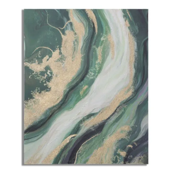 Moderne Gemälde AUF LEINWAND GREENERY CM 80X2,8X100 Mauro Ferretti