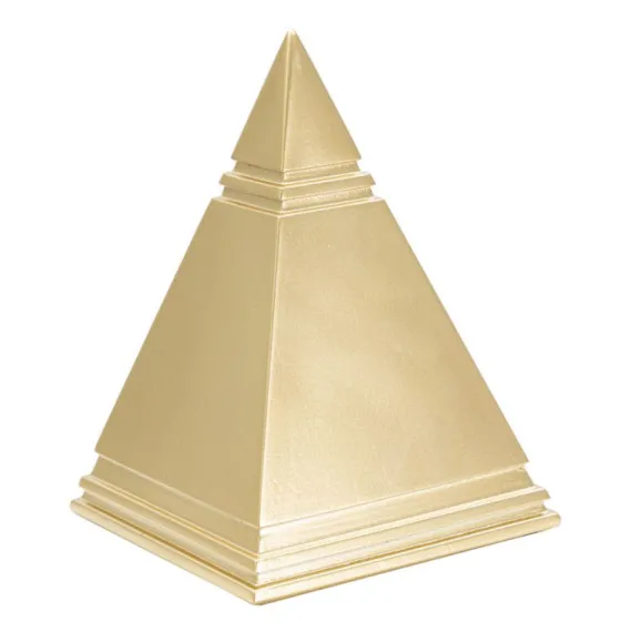 Objekte und Dekorationen PYRAMIDE GOLD CM 11,5X11,5X15,5 Mauro Ferretti