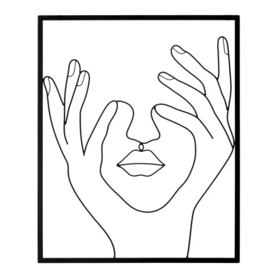 Dekorative Wandpaneele EISENPLATTE SIMPLY FACE CM 50,5X1,3X61 Mauro Ferretti