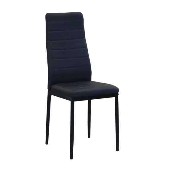 Stuhl mit hoher Rückenlehne aus Kunstleder IVY