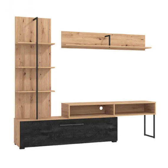 Aufenthalt Evora in Eiche hell und Details in Carbon