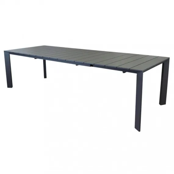 Ausziehbarer Gartentisch Sacramento aus lackiertem Aluminium 165cm - Magazzini Cosma