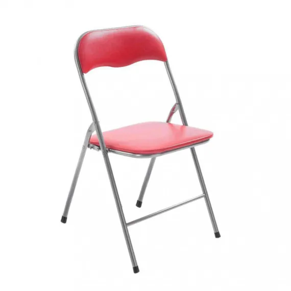Klappstuhl SLIM mattrot aus PVC