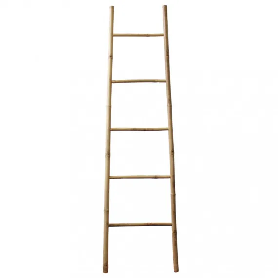 Dekorative Leiter für Bücherregal MARY 5 aus Bambus, 180 cm
