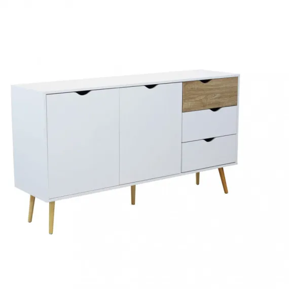 Wohnzimmer-Sideboard BRADLEY mit Holzfüßen
