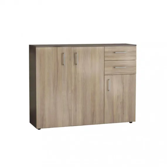 Wohnzimmerschrank mit Türen und Schubladen 106cm FLEXI